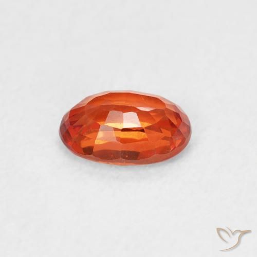 Safira vermelho intenso Natural 0.59ct, oval, VS