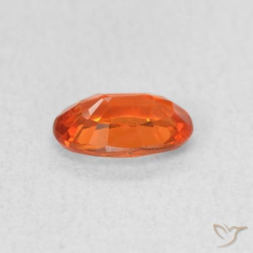 Safira Laranja Médio Natural 0.51ct, oval, VS