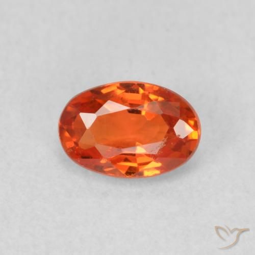 0.61ct Natural fogo laranja Safira, oval, VS