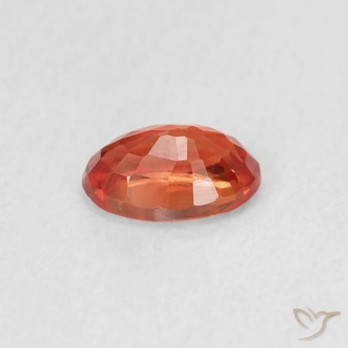 Safira Vermelho Carmesim Brilhante Natural 0.64ct, oval, VVS-VS