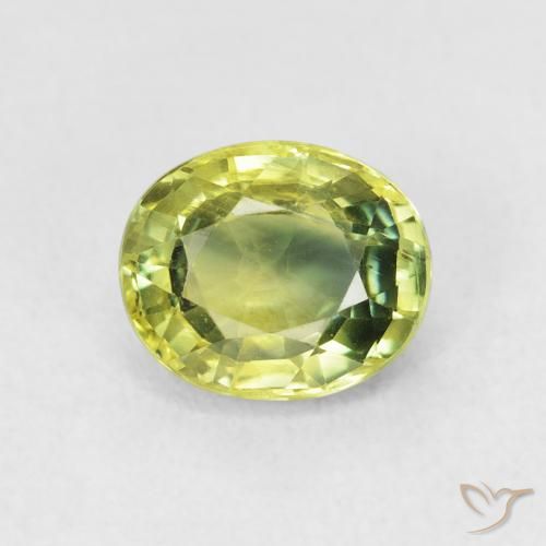 2.00ct Natural Medium Light Green Safira, oval, VVS-VS