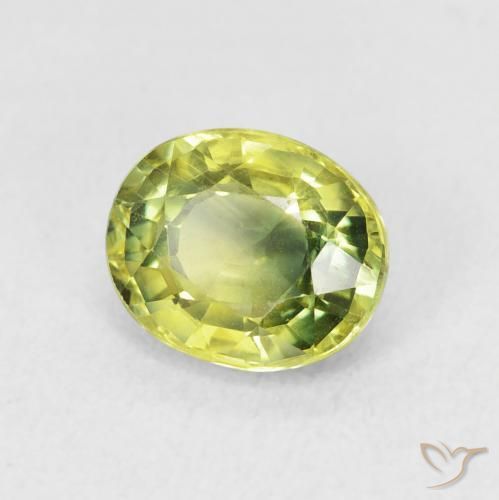 Safira Medium Light Green Natural 2.00ct, oval, VVS-VS