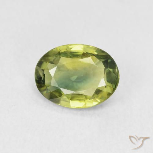 1.51ct Natural Verde Floresta Claro Safira, oval, VVS-VS
