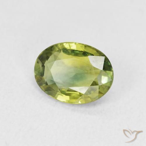 Safira Verde Floresta Claro Natural 1.51ct, oval, VVS-VS