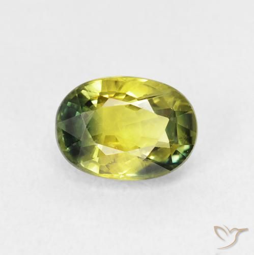 1.75ct Natural Verde Terroso Quente Safira, oval, VVS-VS