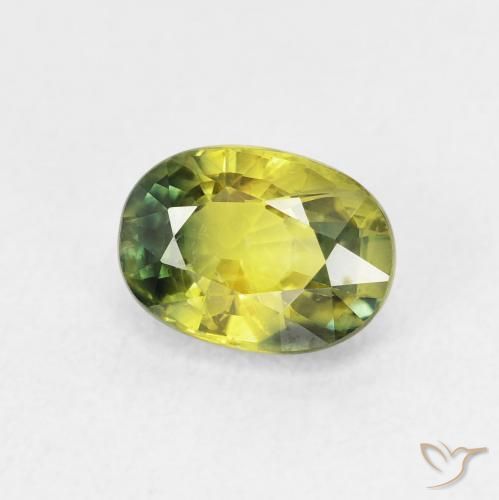 Safira Verde Terroso Quente Natural 1.75ct, oval, VVS-VS