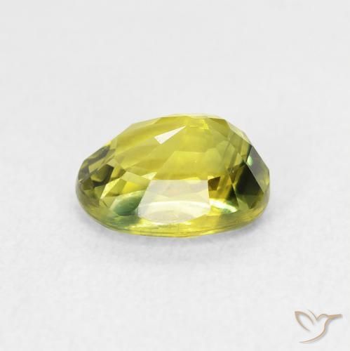 Safira Verde Terroso Quente Natural 1.75ct, oval, VVS-VS