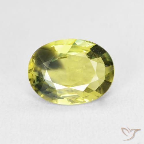 2.54ct Natural Verde amarelo Safira, oval, VVS-VS