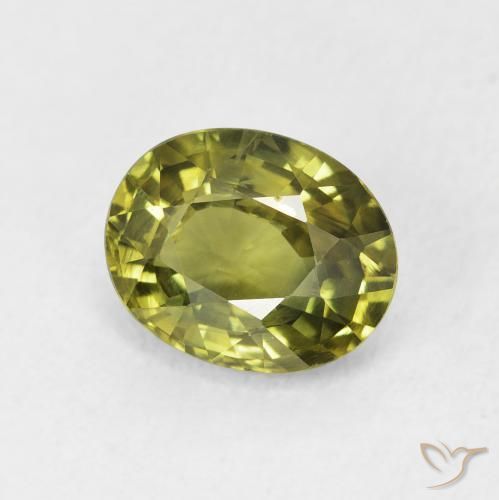 Safira Verde escuro Natural 2.25ct, oval, VVS-VS