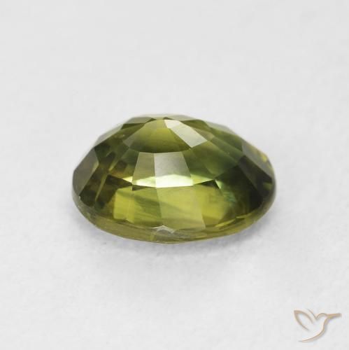 Safira Verde escuro Natural 2.25ct, oval, VVS-VS
