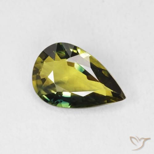 Safira Multicolorido Natural 2.11ct, Formato de pêra, VVS-VS