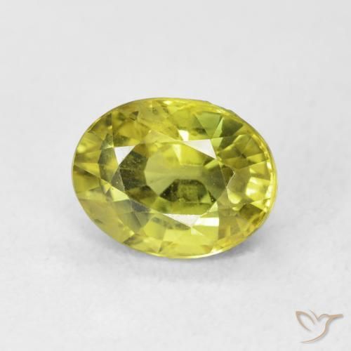 Safira Verde Terroso Quente Natural 2.65ct, oval, VVS-VS