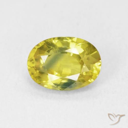 2.71ct Natural amarelo médio Safira, oval, VS