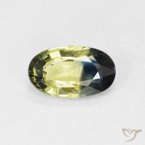 1.82ct Natural Multicolorido Safira, oval, VVS