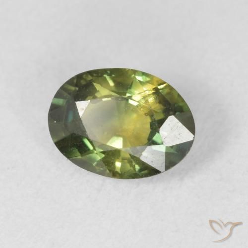 Safira Verde floresta Natural 1.37ct, oval, VS