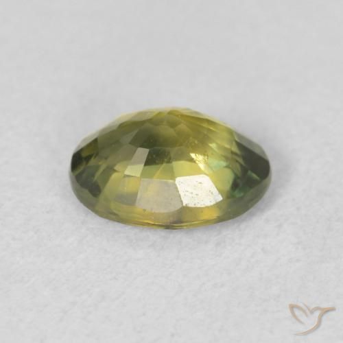 Safira Verde floresta Natural 1.37ct, oval, VS