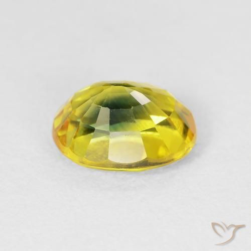 Safira Ouro Terroso Natural 3.12ct, oval, VS