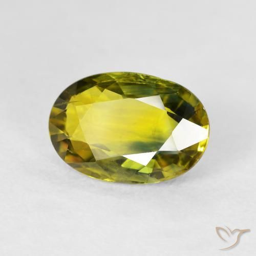 Safira Marrom Dourado Profundo Natural 3.13ct, oval, VS