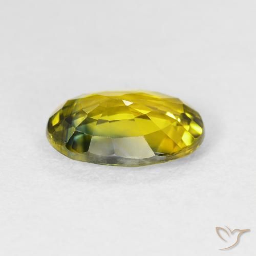 Safira Marrom Dourado Profundo Natural 3.13ct, oval, VS
