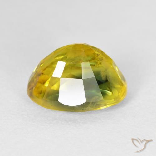 Safira ouro escuro Natural 5.95ct, oval, VS