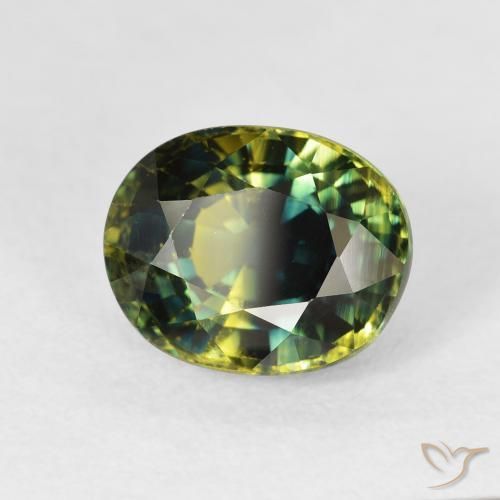Safira Floresta Profunda Verde Natural 3.97ct, oval, VS