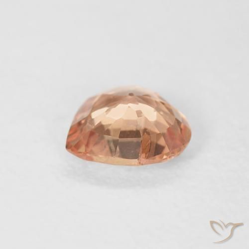 Safira Laranja Médio Natural 0.40ct, Coração, VS