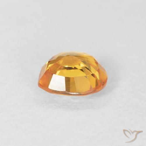 Safira Laranja-Ouro Natural 0.45ct, Coração, VS
