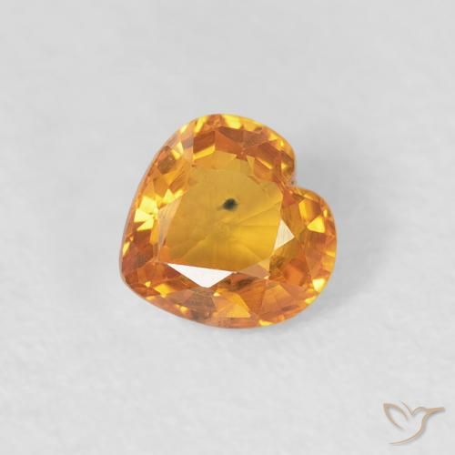 0.42ct Natural Ouro Safira, Coração, VS