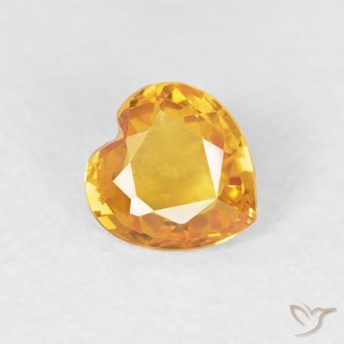 Safira Ouro Natural 0.43ct, Coração, VS