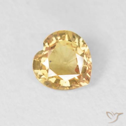 Safira Ouro Natural 0.39ct, Coração, VVS-VS