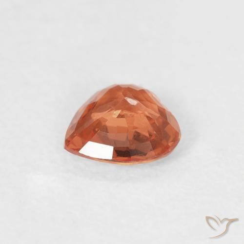 Safira vermelho médio Natural 0.39ct, Coração, VS