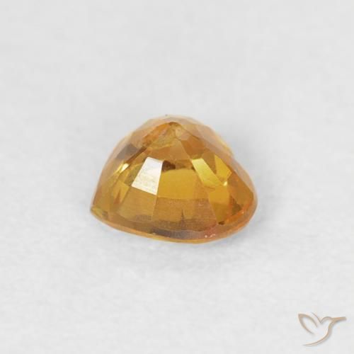Safira Dourado Natural 0.44ct, Coração, VS-SI
