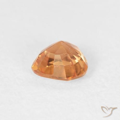 Safira Laranja Médio Natural 0.45ct, Coração, VS