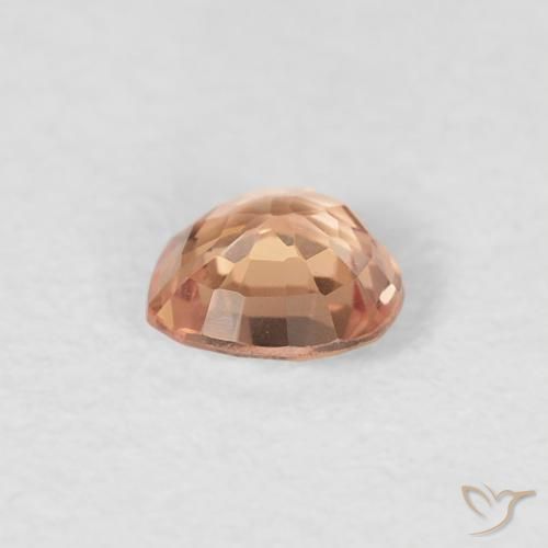 Safira Laranja Médio Natural 0.38ct, Coração, VVS