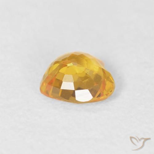 Safira ouro médio Natural 0.43ct, Coração, VVS