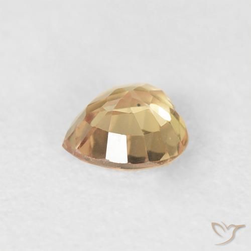 Safira Dourado Natural 0.48ct, Coração, VVS