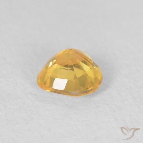 Safira ouro médio Natural 0.44ct, Coração, VS