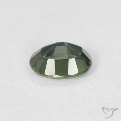 Safira Verde Floresta Pálido Natural 0.38ct, oval, VS