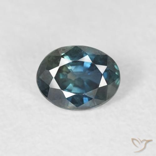 0.33ct Natural Azul escuro Safira, oval, VVS
