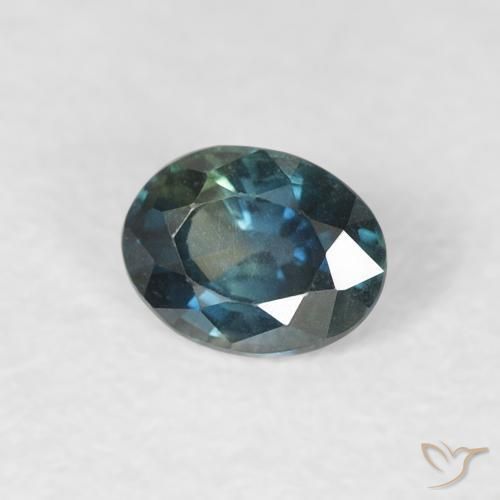 Safira Azul escuro Natural 0.33ct, oval, VVS