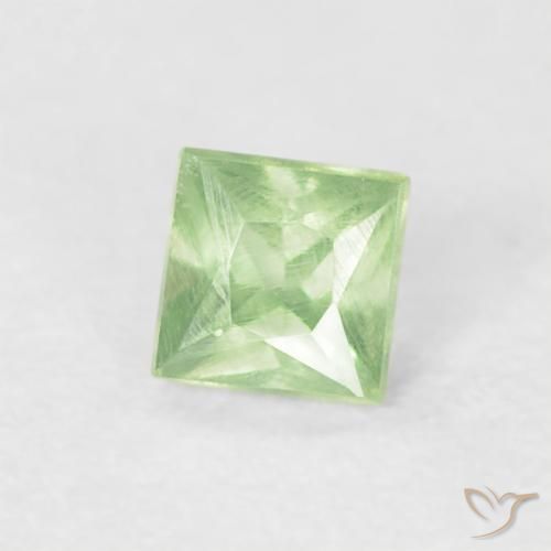 Safira Verde médio Natural 0.23ct, Quadrado, VS