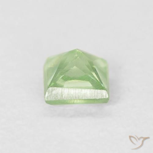 Safira Verde médio Natural 0.23ct, Quadrado, VS
