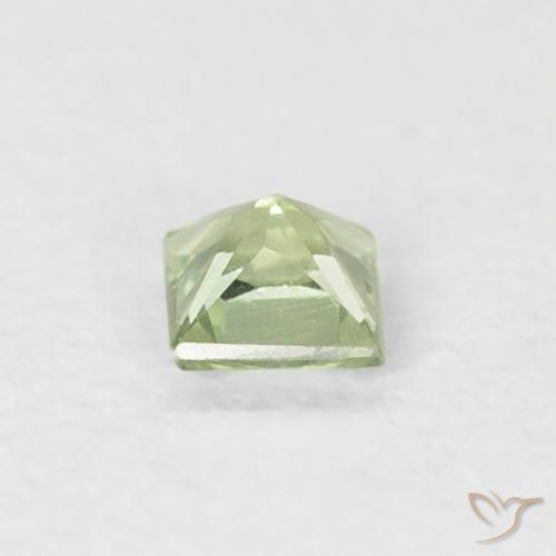 Safira Verde médio Natural 0.20ct, Quadrado, VS