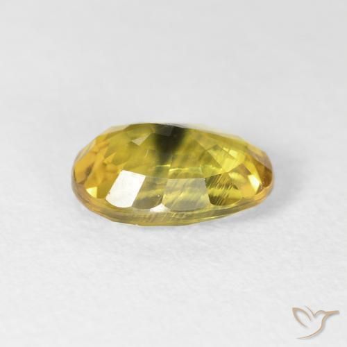 Safira verde escuro Natural 2.91ct, oval, VS