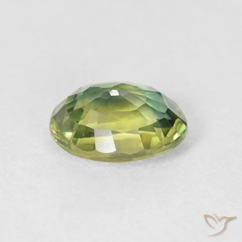 Safira verde quente Natural 2.24ct, oval, VS