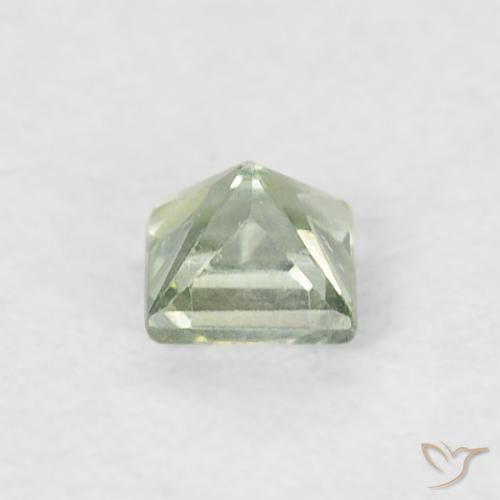 Safira Verde Sábio Claro Natural 0.21ct, Quadrado, VS