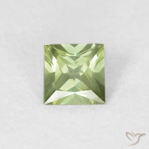 0.31ct Natural Verde médio Safira, Quadrado, VVS-VS