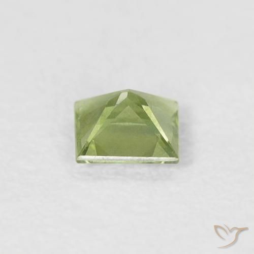 Safira Verde médio Natural 0.31ct, Quadrado, VVS-VS