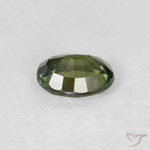 Safira Medium Light Green Natural 0.48ct, oval, VVS-VS
