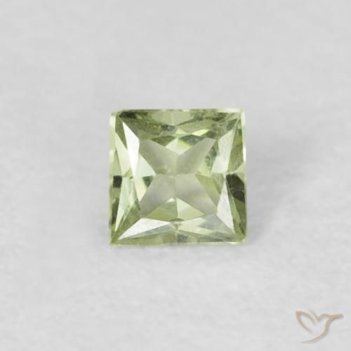 0.17ct Natural Pêra Pêra Verde Safira, Quadrado, VVS